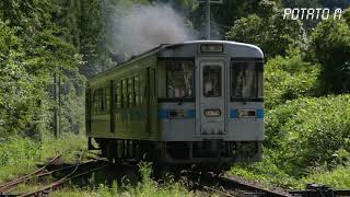 【4K 60P】新改駅 スイッチバックで列車交換