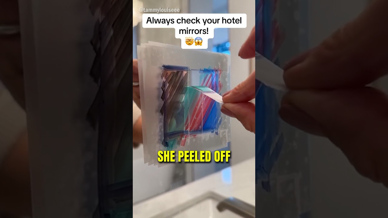 How To Check Your Hotel Mirror!