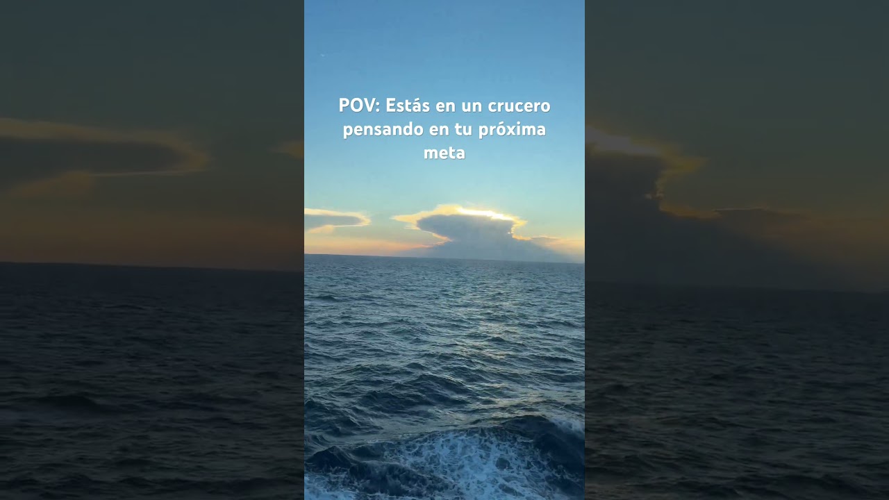 POV: Así se siente pensar en grande desde un crucero 🌊🔥