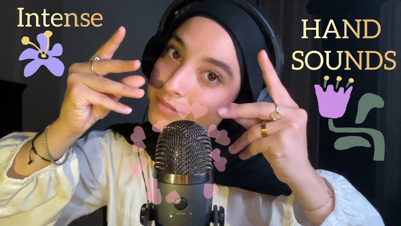 ASMR Fast and Aggressive Hand Sounds(No Talking)🌸| Background ASMR for sleep, studying, working…