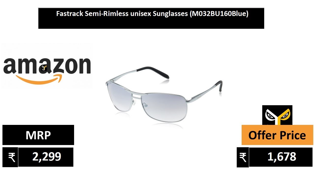 10% OFF on Fastrack P089br2 Brown Rectangular Frames Unisex Sunglass on  Snapdeal | PaisaWapas.com