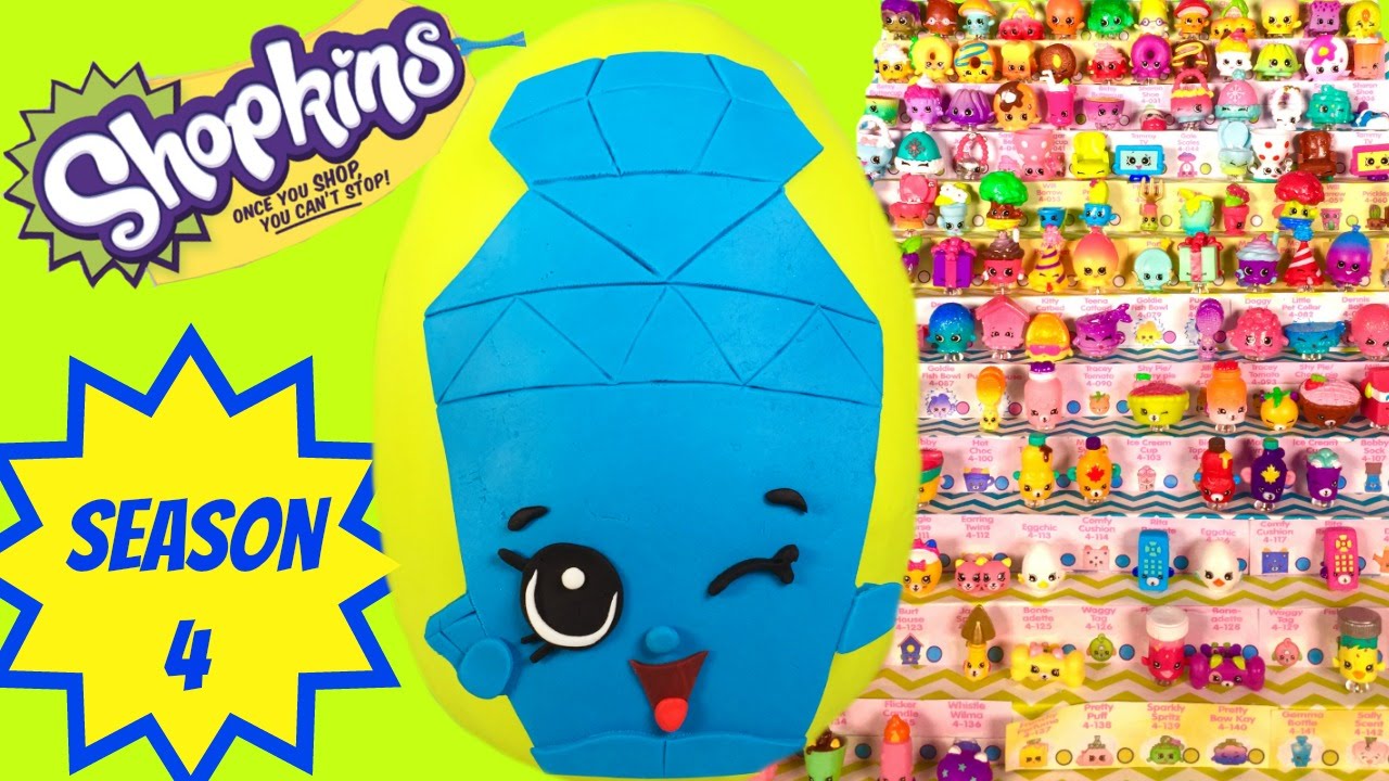 SHOPKINS SEASON 4 Gemma Bottle Play Doh Surprise Egg YouTube