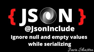 @JsonInclude | Ignore null and empty values while serializing