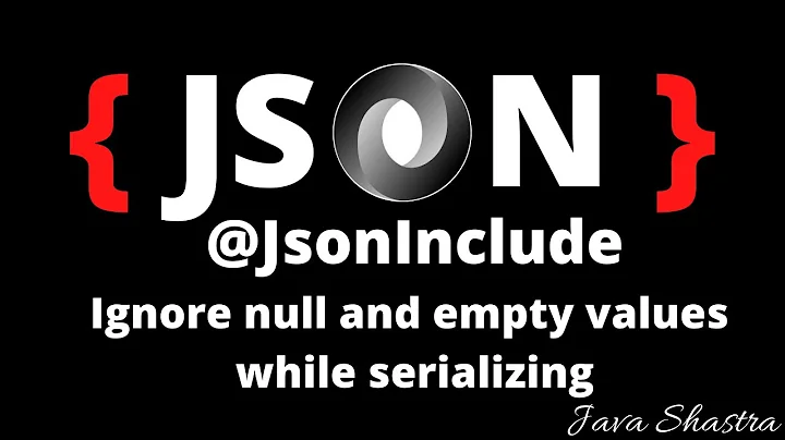 @JsonInclude | Ignore null and empty values while serializing