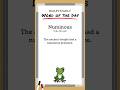 BD: Word of the Day - Numinous