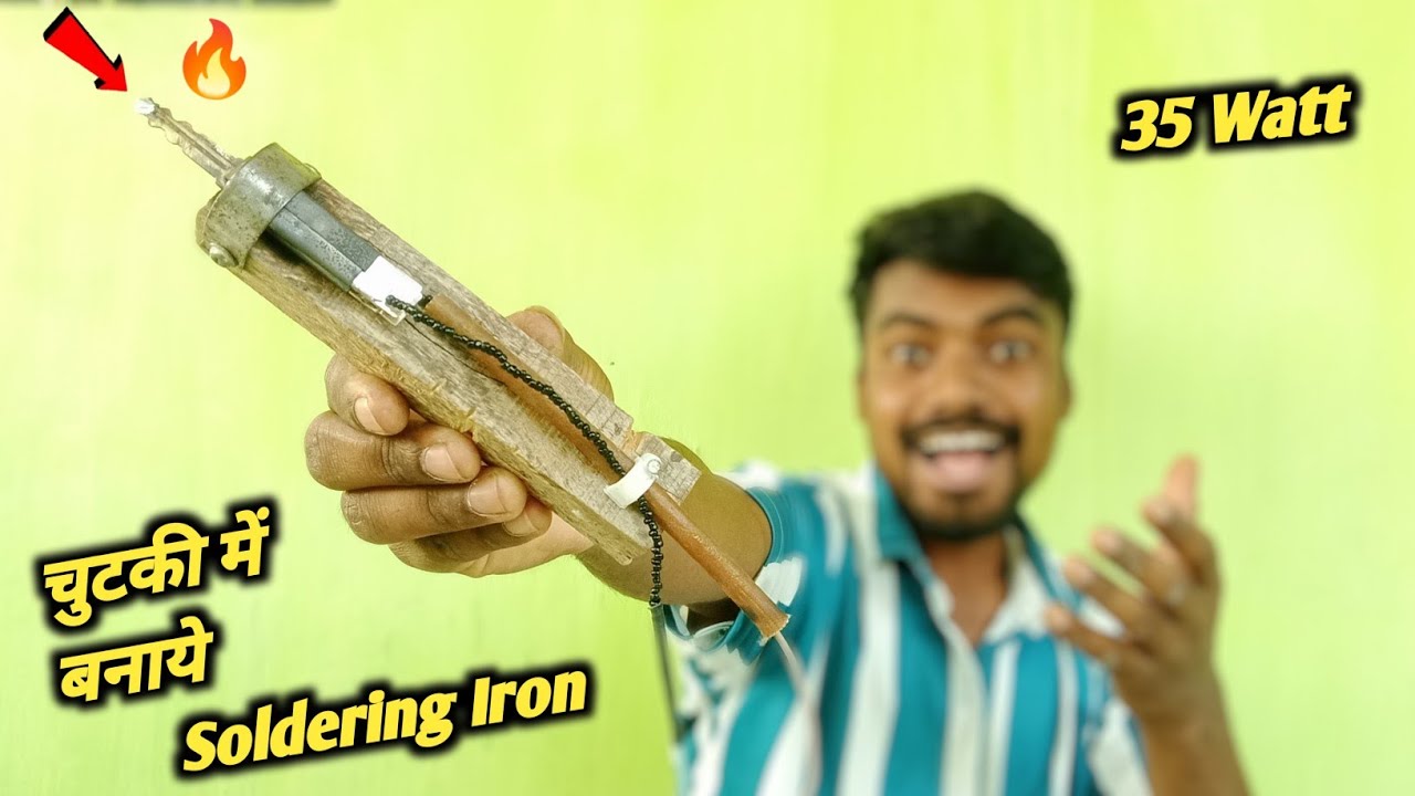 How to make a soldering iron sptechow experiment