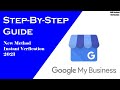 2021 New Verification Method || Social Media Method for Google my Business Verification.