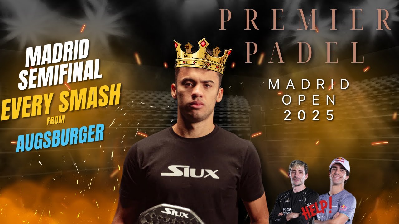 Leo Augsburger – ALL Smashes in the MADRID OPEN Semifinal | Premier Padel Highlights