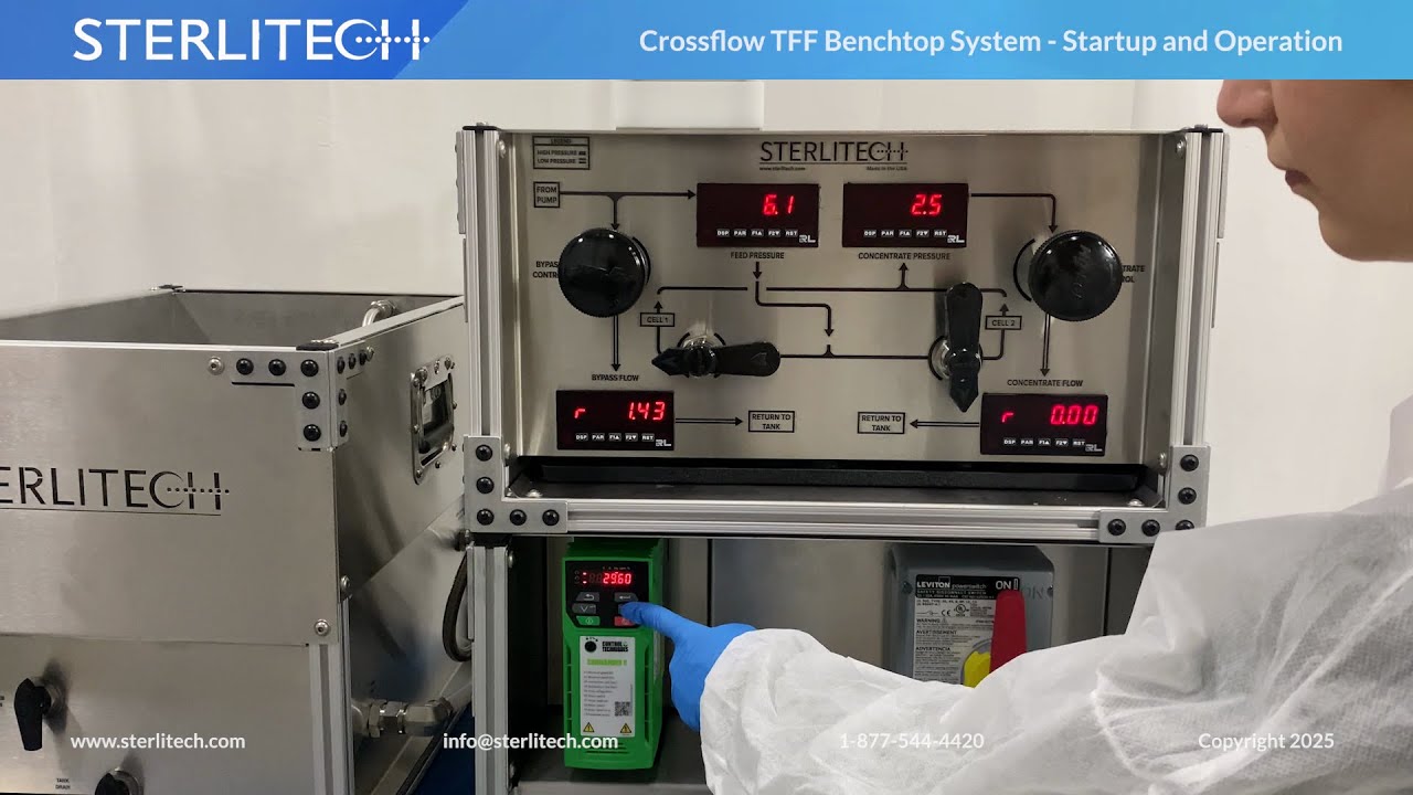 Benchtop System Crossflow TFF Benchtop System Startup and Operation - YouTube