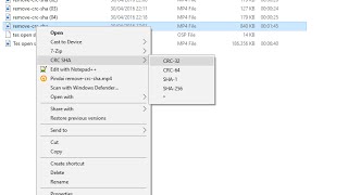 How To Remove Crc Sha From Context Menu Windows 10 8 7 Youtube How To Remove Crc Sha From Context Menu Windows 10 8 7 Youtube