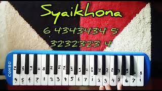 Sholawat syaikhona not angka pianika