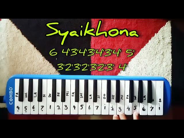 Sholawat syaikhona not angka pianika - YouTube