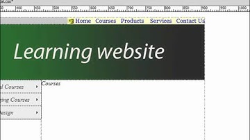 dreamweaver tutorial part 7 -Sprymenu color change