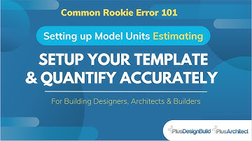 Set BOQ default unit of measure for accurate estimating in PlusSpec & save as a template in Sketchup