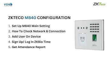 ZKTeco MB40-VL Time Attendance & Access Control ZKBIO TIME