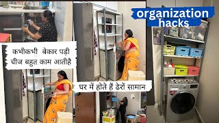 Vlog- 212 पुराने रैक से laundry organizer#sink area makeover#organization#catch with Misha's World