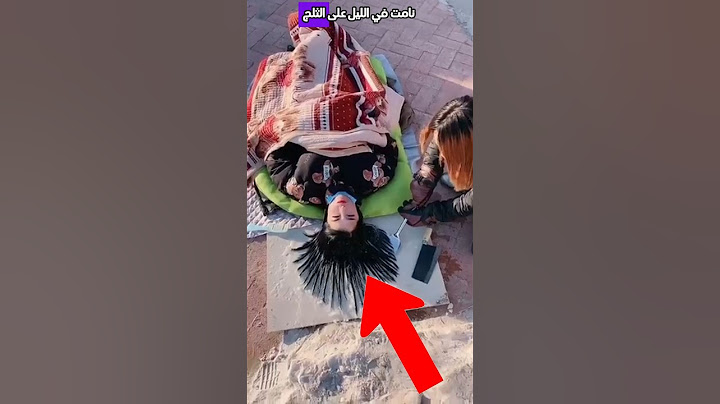 هذه الفتاة نامت على الثلج وتجمد شعرها لن تصدق كيف..! 😱 #shorts
