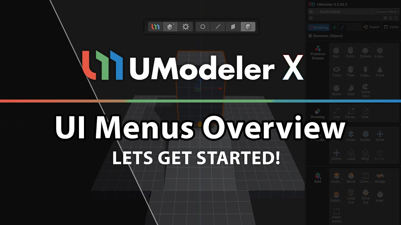 1. UModeler X - Intro to UI - Modeling, Rigging and Painting in Unity?