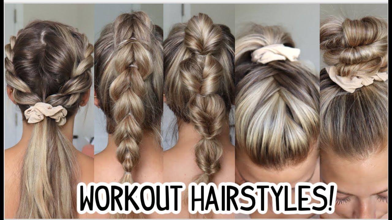 EASY GYM/WORKOUT HAIRSTYLES! PART 2 HAIRSTYLES FOR SUMMER | Short, Medium,  and Long Hairstyles - YouTube