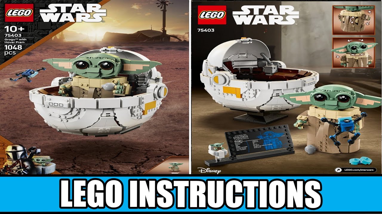 Star Wars - Grogu with Hover Pram - The Mandalorian LEGO instructions