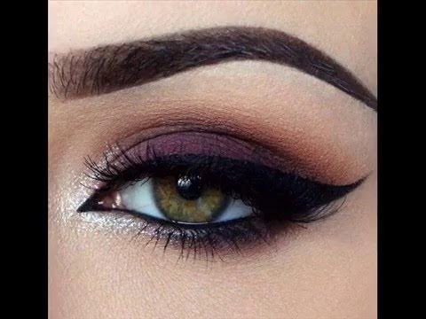 Kрасивые бордовые тени для век - YouTube