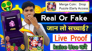 Merge coin drop puzzle app | Merge coin drop puzzle app real or fake 