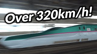 Japans Bullet Train Passing At 320km/h FULL SPEED Shinkansen