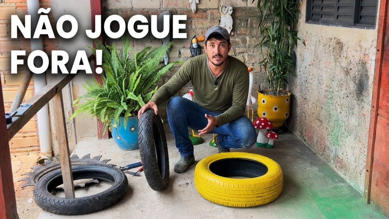 Você jogaria esse pneu fora? Olha o que eu fiz com ele! grammy winners