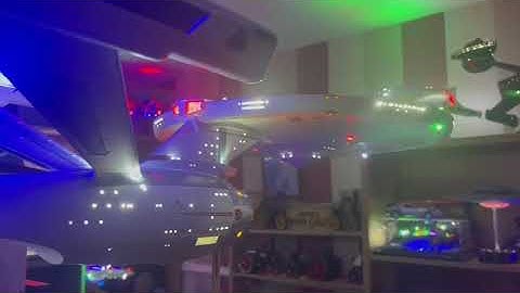 Star Trek Refit 1/350 model kit built and lit custom made for Christopher Bishop