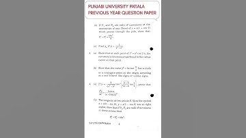 Calculus | previous year question paper | Important Questions | Bsc Sem 1 pup