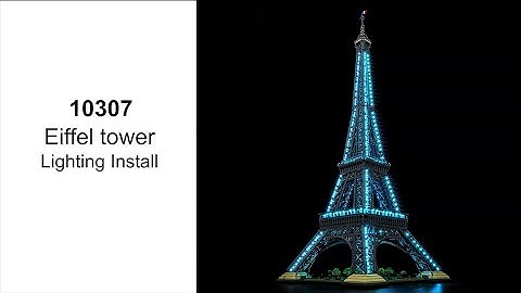 Install BriksMax Light Kit For Lego Eiffel tower 10307