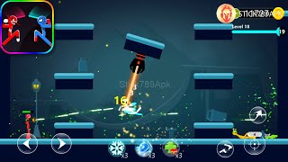 🔫 STICK DINO HEROES SHOOTING COMPLETE LEVEL 2-18 | Spider Stick Fight 🔫 Apk Mod Best Gameplay #FHD screenshot 3