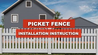 How To Install A Classic Picket Vinyl Fence