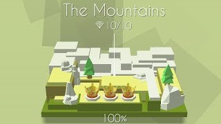 Dancing Line - The Mountains | 100% All Gems (Widescreen)