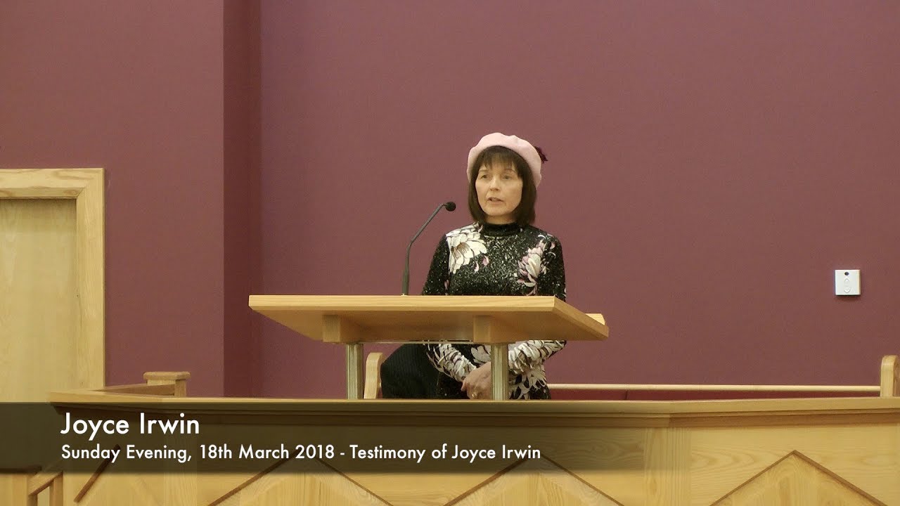 Testimony of Joyce Irwin YouTube