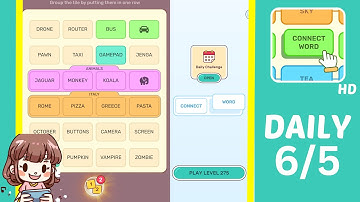 Connect Word Daily Challenge June 5 Answers Walkthrough