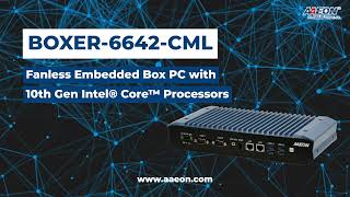 BOXER-6642-CML: Rugged, Fanless Embedded Box PC