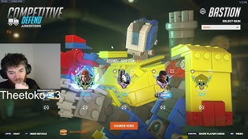 Overwatch 2 Tracking God Dafran Playing Bastion & Tries To Carry His Dogsh.t Team