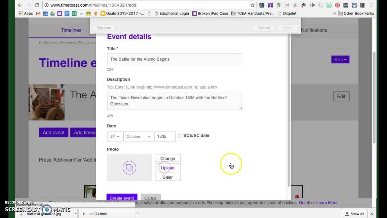 Timetoast for students - YouTube
