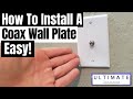 Coax Outlet Installation - How to