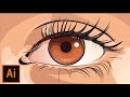 How to Draw Vector EYE | Adobe Illustrator Tutorial