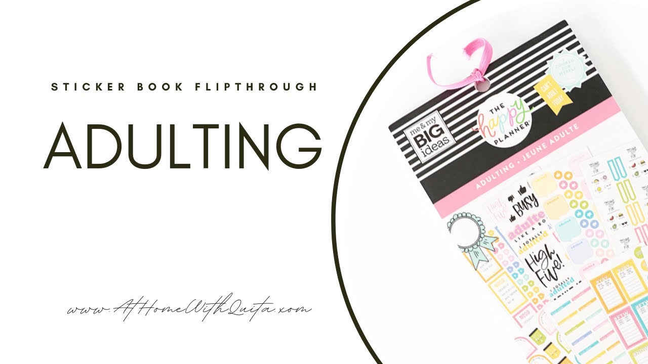 ADULTING Value Pack Sticker Book From The Happy Planner