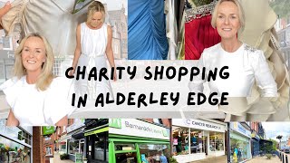 CHARITY SHOP FINDS & Try On Haul | Five Charity Shops in Alderley Edge | Didsbury Art Studio