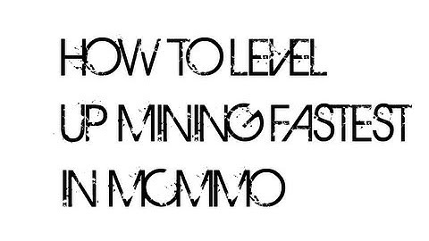 Minecraft mcMMO | MINING FASTEST LEVEL METHOD