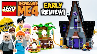 Lego Minions and Gru's Family Mansion Review! LEGO Despicable Me 4 Set 75583