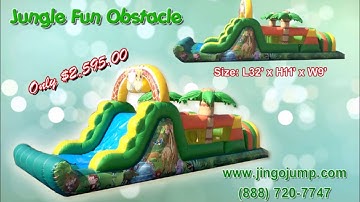 32 FT Jungle Fun Obstacle Course