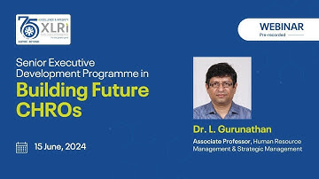 Webinar for Senior Executive Development Program in Building Chief Human Resource Officers (CHROs)