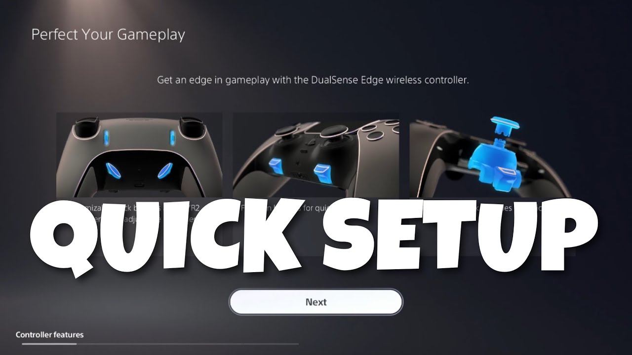 DualSense Edge Controller Quick Setup Guide for PS5 