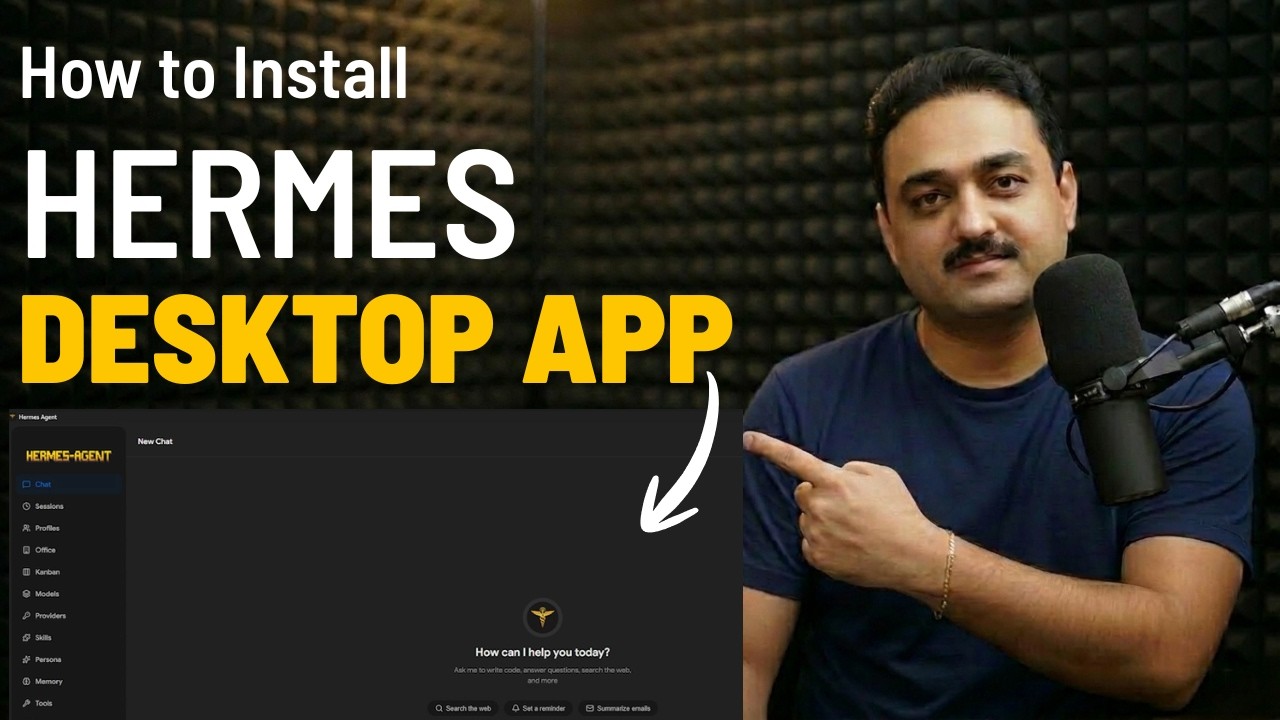 How to Install Hermes Desktop App | Hermes Agent GUI - YouTube