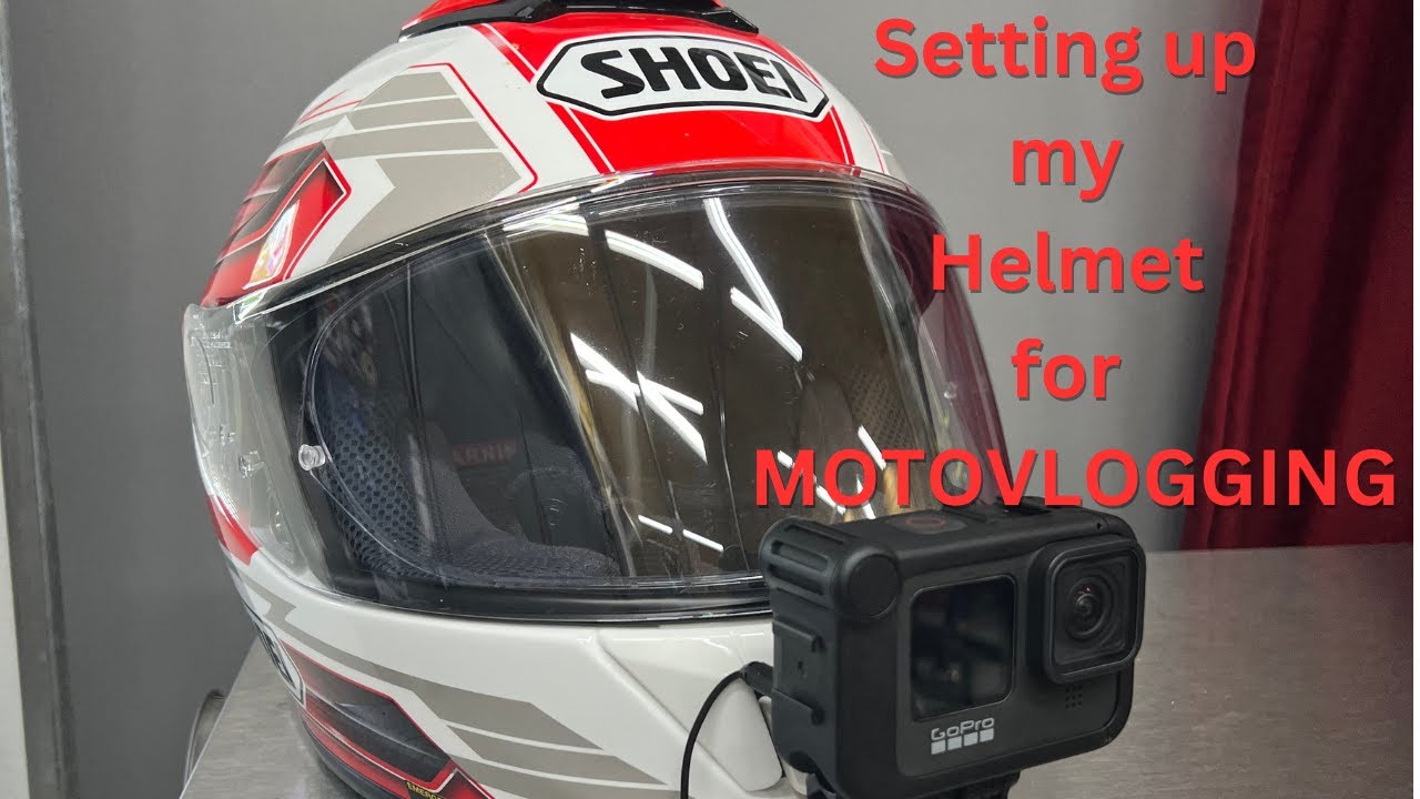 motorcycle helmet cam sugru shoei MotoVlog SETUP on my SHOEI GT air helmet (GoPro 9)